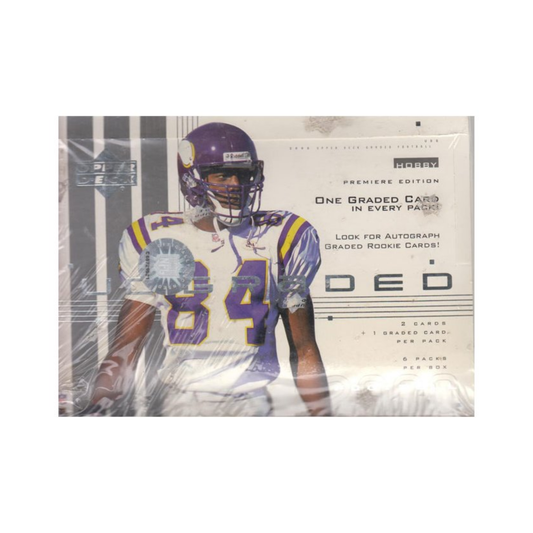 2000 Upper Deck UD Graded Football Hobby Box (TOM BRADY ROOKIE)