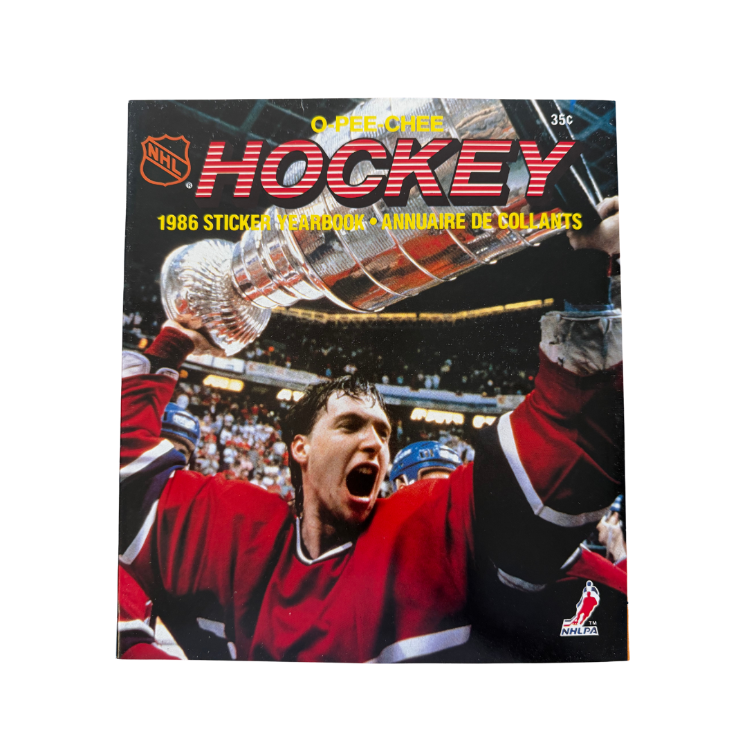 1986 O-Pee-Chee Hockey Sticker Album Patrick Roy Cup Cover (Empty)