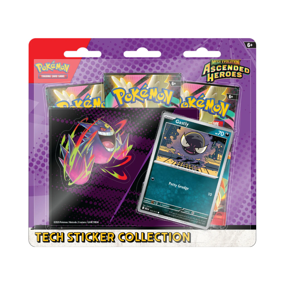 Pokémon TCG: Mega Evolution Ascended Heroes Tech Sticker Collection - Gastly