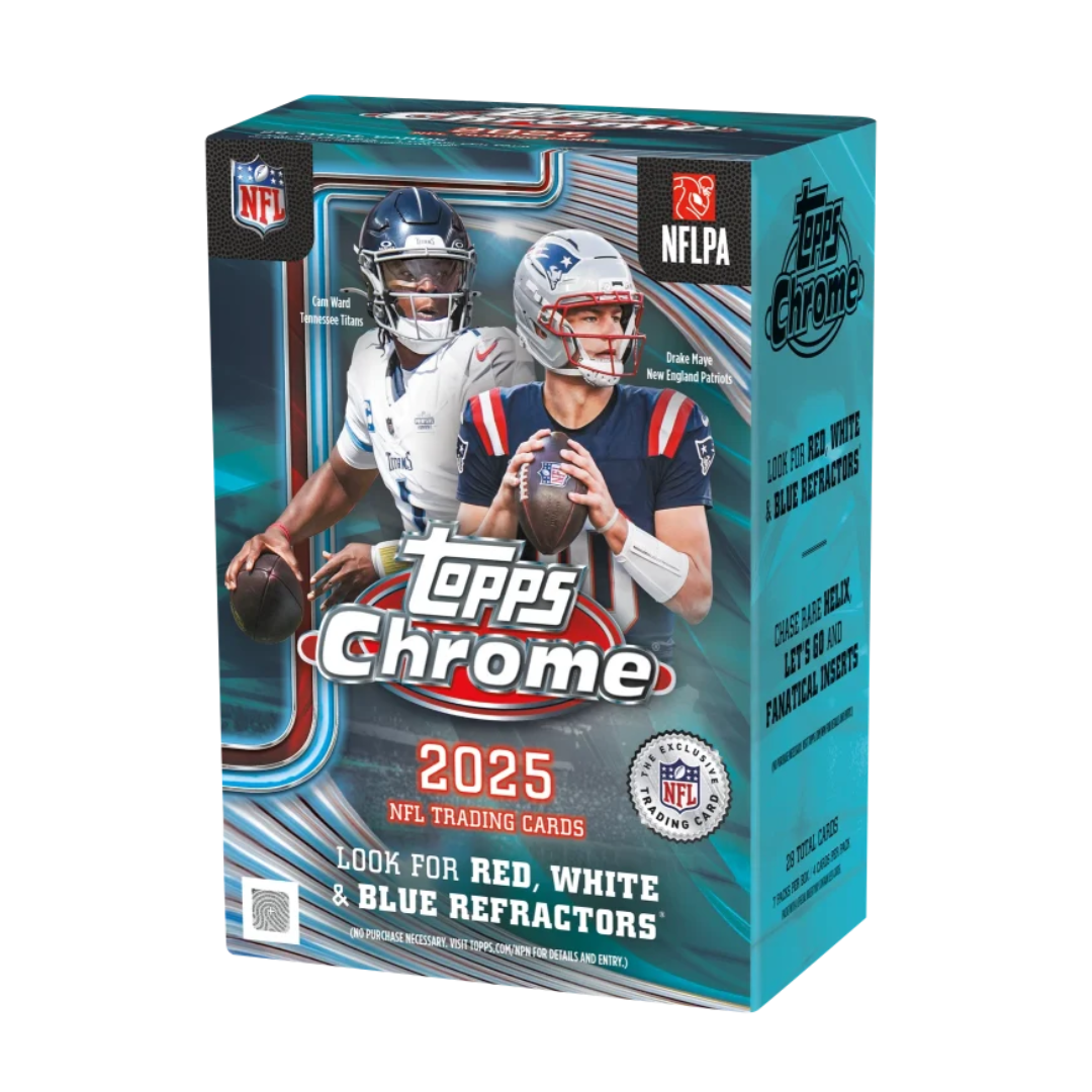 2025 Topps Chrome Football Blaster Box