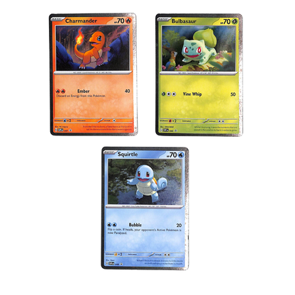 Charmander Squirtle Bulbasaur (Cosmos Holo) Scarlet & Violet Promo 046 047 048 [Full Set]