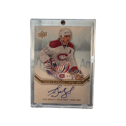2008 UPPER DECK CANADIENS CENTENNIAL SET ALEX KOVALEV HABS INKS