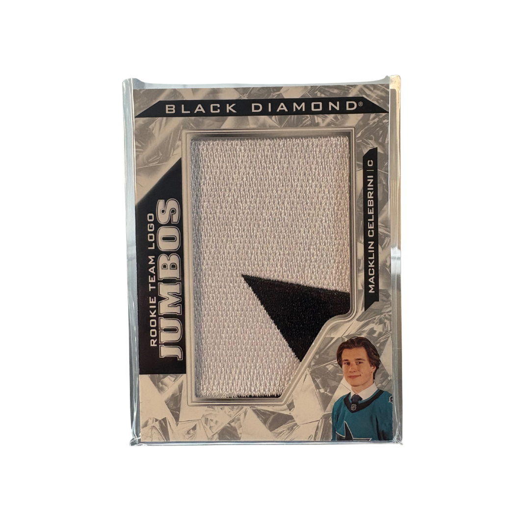 2024-25 UPPER DECK BLACK DIAMOND MACKLIN CELEBRINI ROOKIE TEAM LOGO JUMBOS
