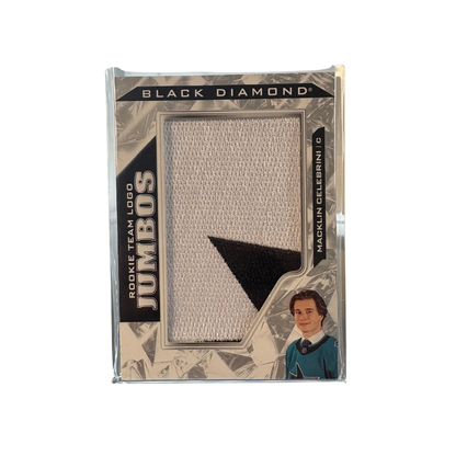 2024-25 UPPER DECK BLACK DIAMOND MACKLIN CELEBRINI ROOKIE TEAM LOGO JUMBOS