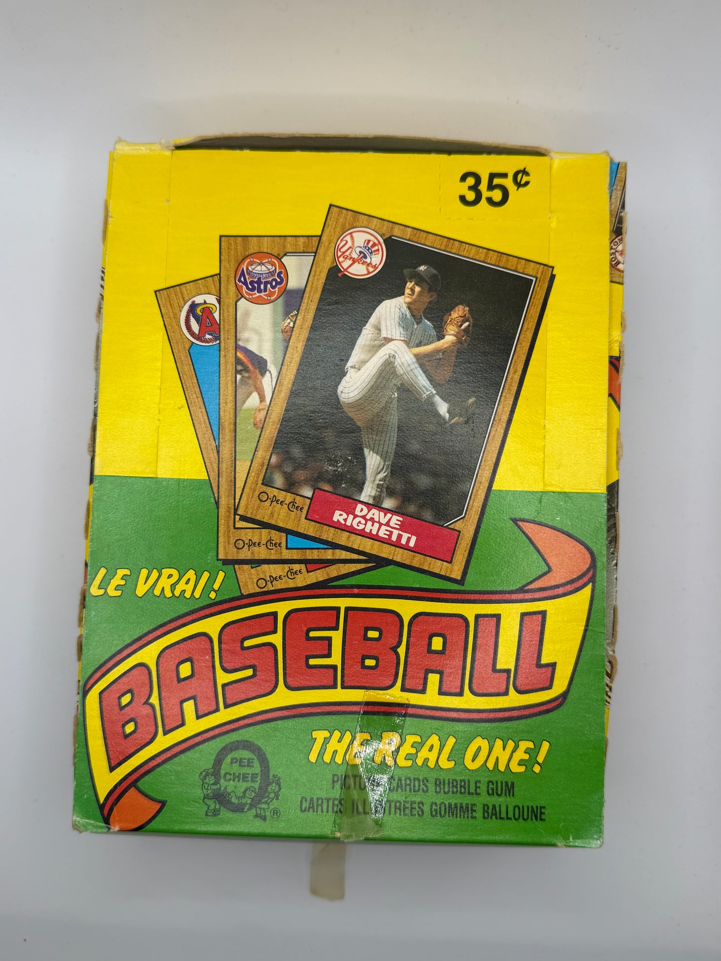 1987 O-Pee-Chee Baseball UNSEALED BOX 36 Packs SEALED & UNSEARCHED MINT