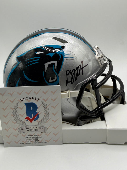 DJ Moore Signed Mini Riddell Helmet (Speed) Beckett COA