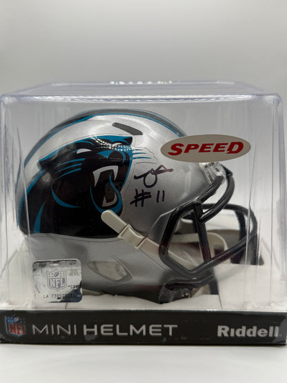 Robby "Chosen" Anderson Signed Mini Riddell Helmet (Speed) Beckett COA