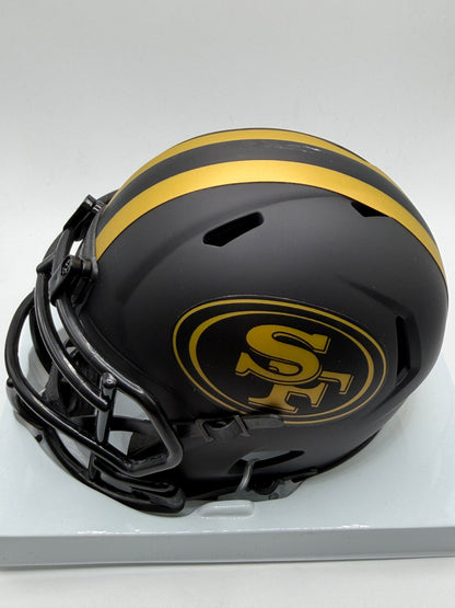 Isaac Bruce Signed Mini Riddell Helmet (Eclipse Alternate) Beckett COA