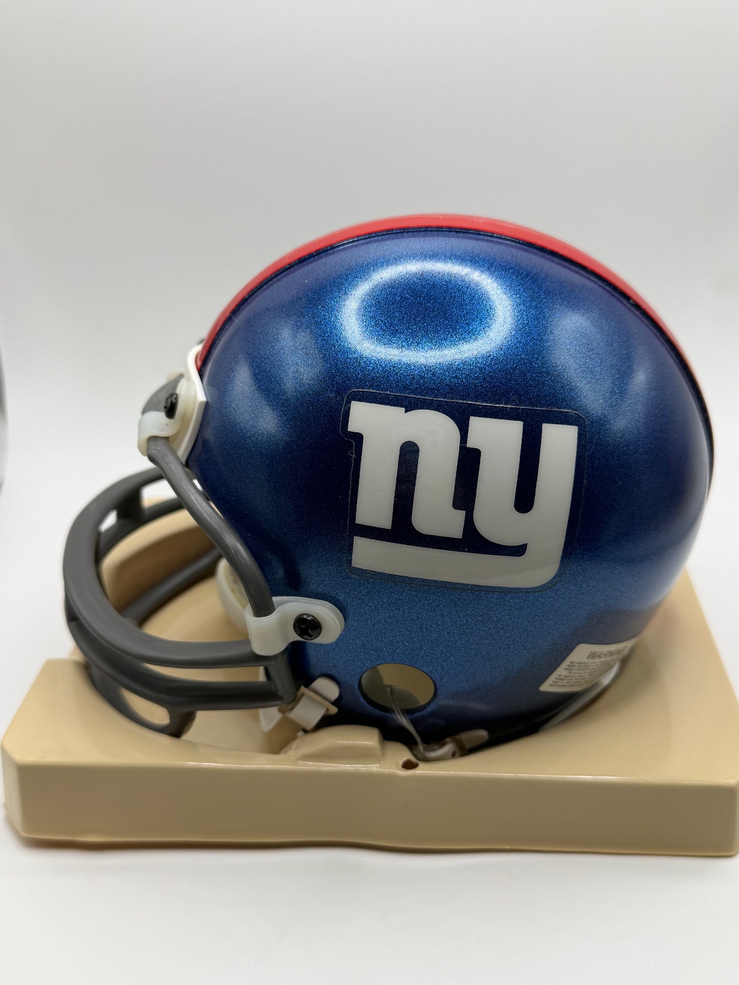 Jason Sehorn Signed Mini Riddell Helmet (Vintage) JSA COA