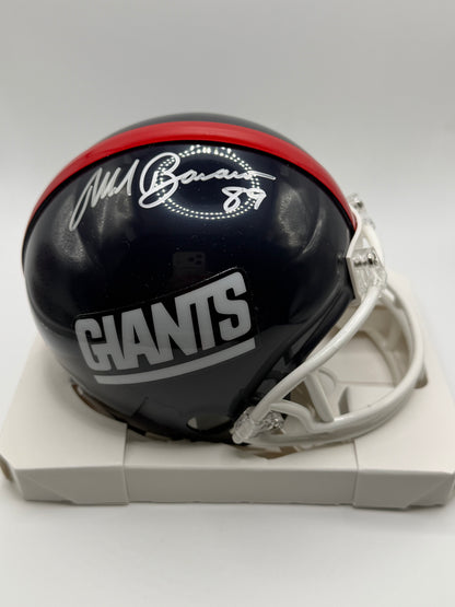 Mark Bavaro Signed Mini Riddell Helmet JSA COA