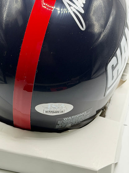 Mark Bavaro Signed Mini Riddell Helmet JSA COA