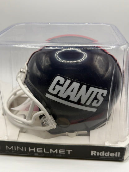 Mark Bavaro Signed Mini Riddell Helmet JSA COA