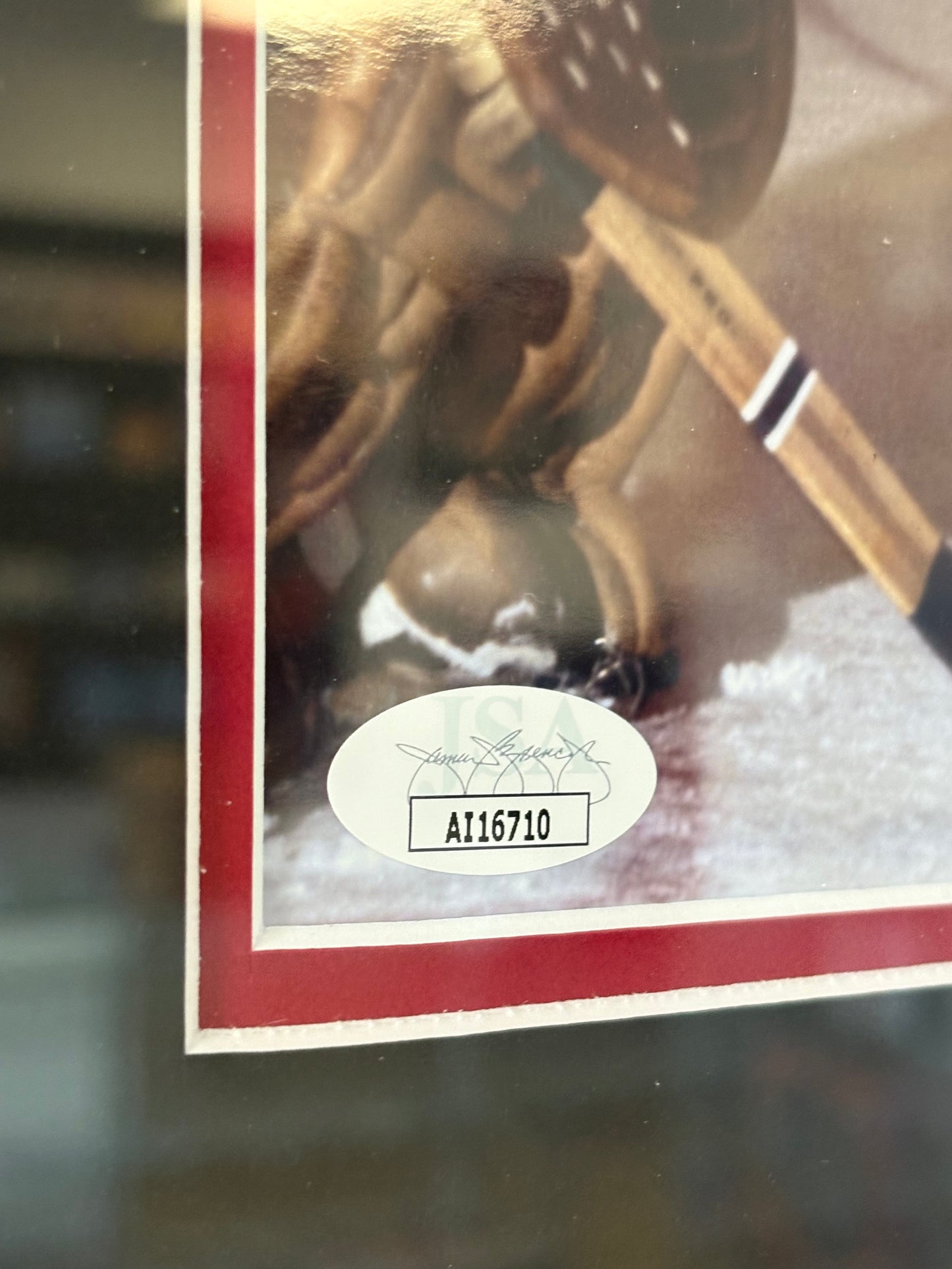 Jean Beliveau & Yvon Cournoyer Signed Autographed Framed JSA COA