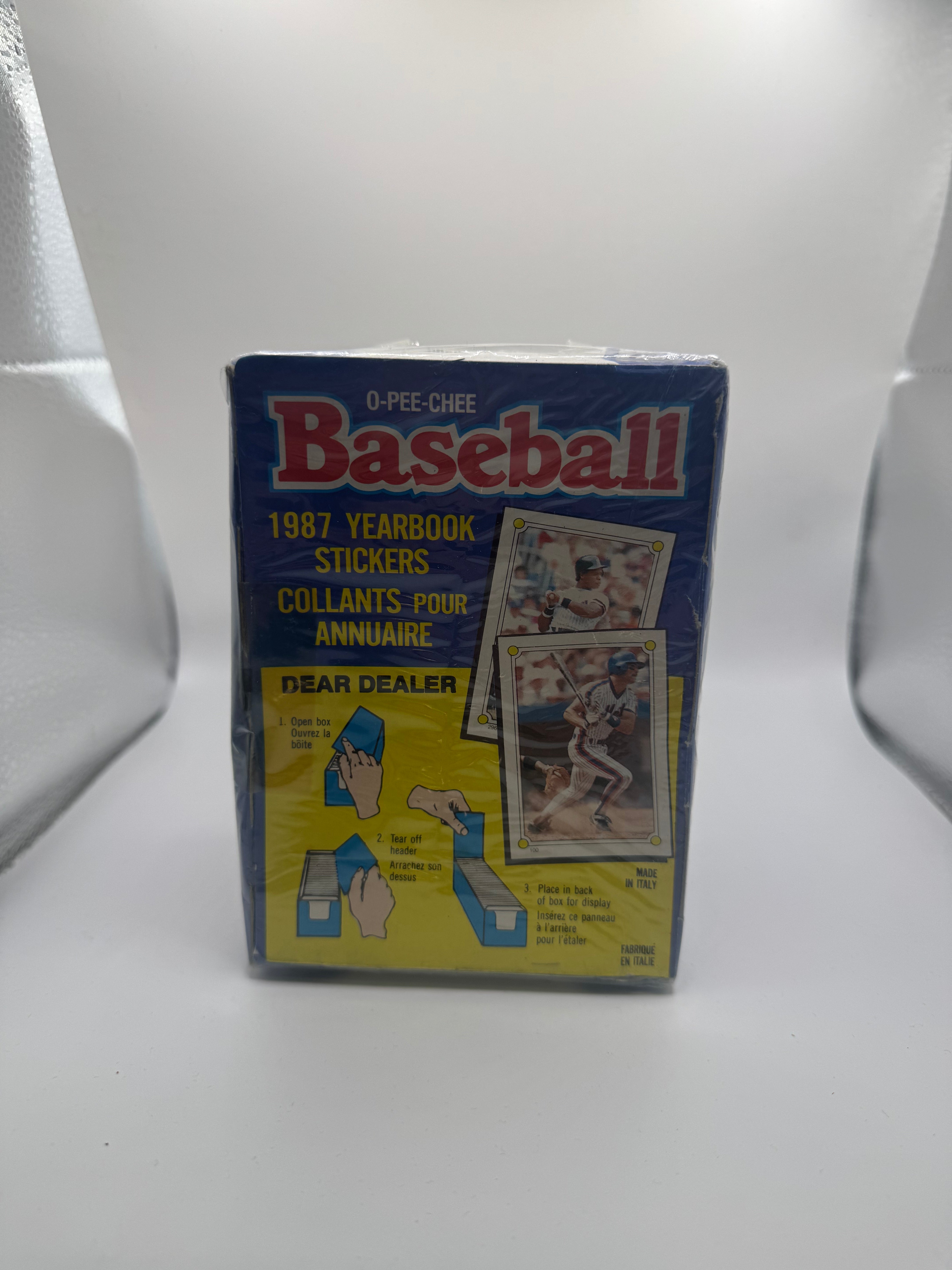 1987 O-Pee-Chee Baseball Yearbook Stickers Factory Sealed Box
