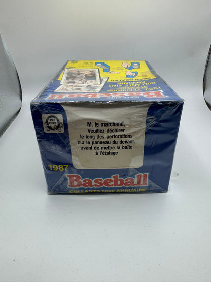 1987 O-Pee-Chee Baseball Yearbook Stickers Factory Sealed Box