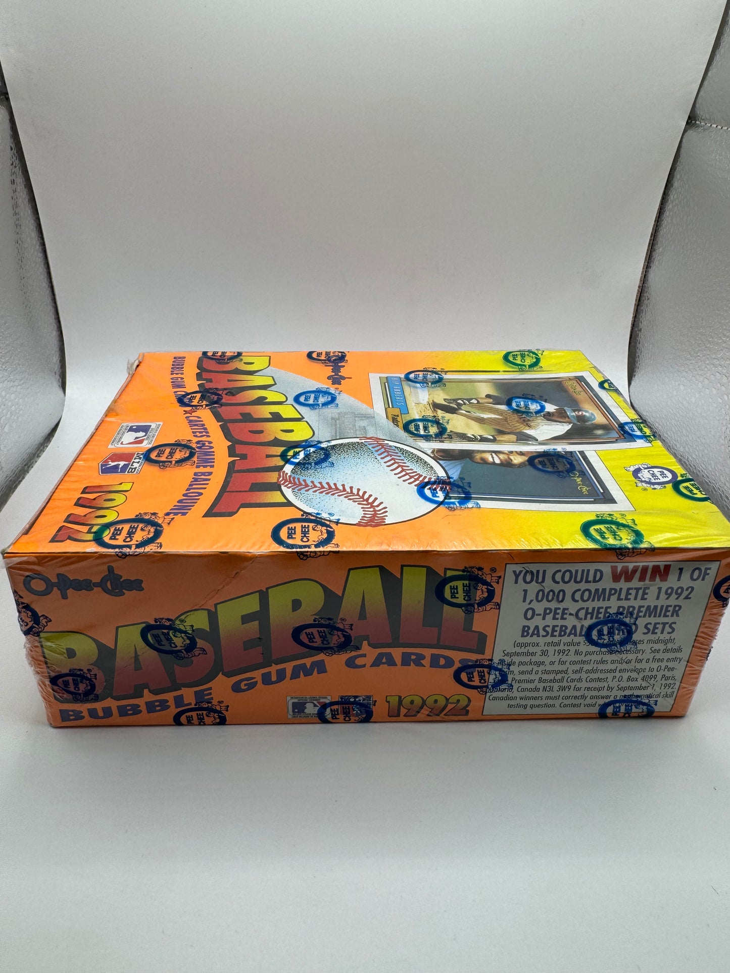 1992 O-Pee-Chee Baseball Bubble Gum Cards Factory Sealed Box