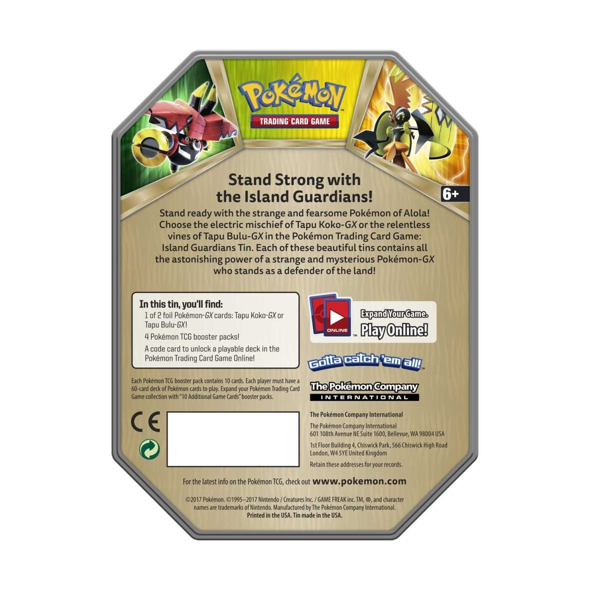Island Guardians Tin (Tapu Bulu-GX)