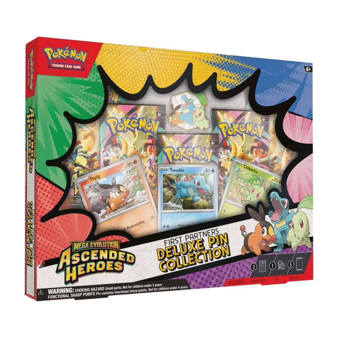 Pokémon TCG: Mega Evolution - Ascended Heroes First Partners Deluxe Pin Collection