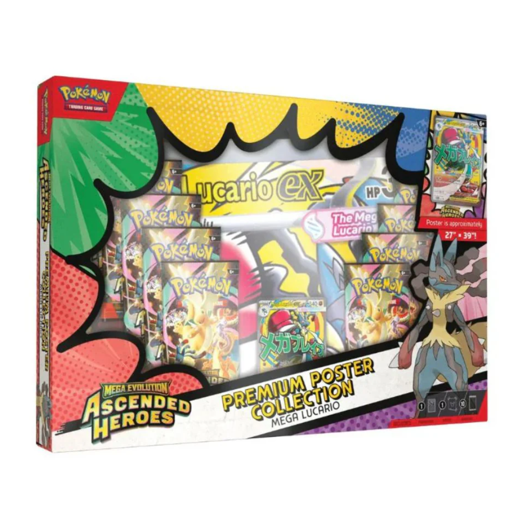 Pokémon TCG: Mega Evolution - Ascended Heroes Premium Poster Collection - Mega Lucario