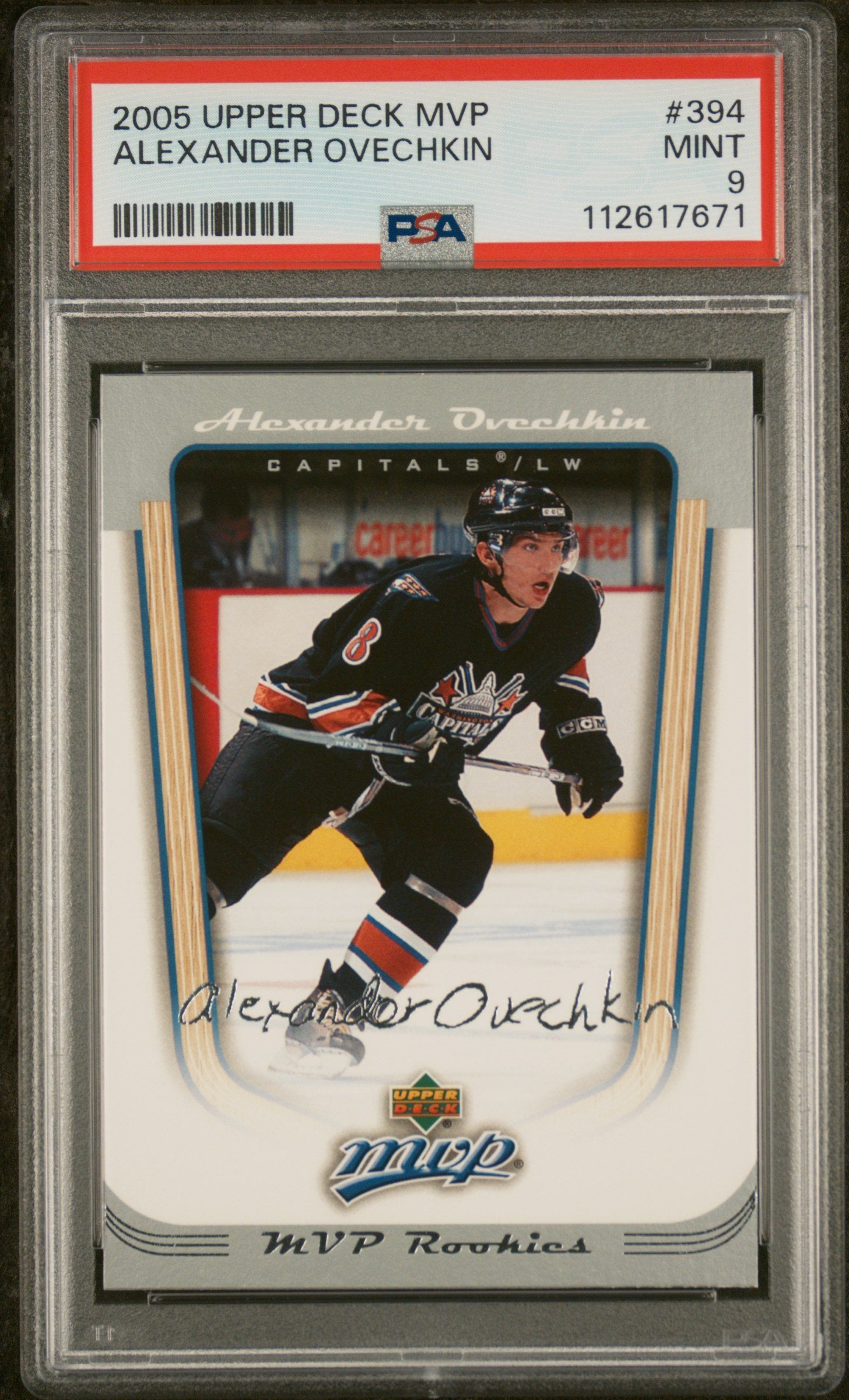 2005 UPPER DECK MVP ALEXANDER OVECHKIN MVP ROOKIES PSA 9
