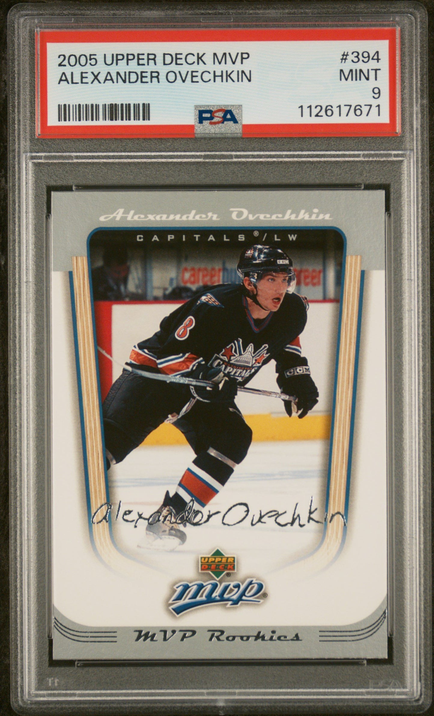 2005 UPPER DECK MVP ALEXANDER OVECHKIN MVP ROOKIES PSA 9