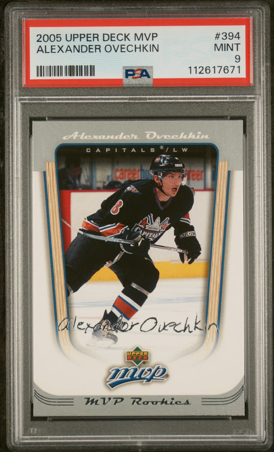 2005 UPPER DECK MVP ALEXANDER OVECHKIN MVP ROOKIES PSA 9