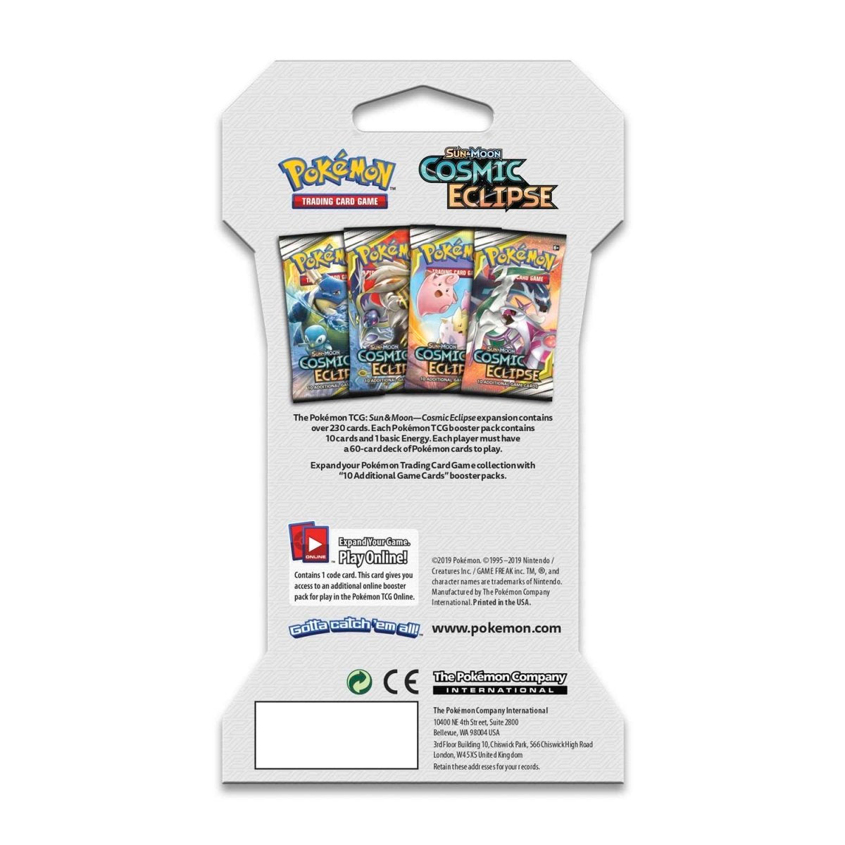 Sun & Moon-Cosmic Eclipse Sleeved Booster Pack (10 Cards)