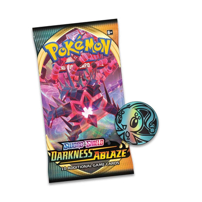 Sword & Shield-Darkness Ablaze 3 Booster Packs, Coin & Eevee Promo Card