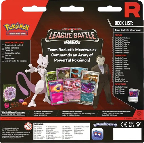 Pokemon - League Battle Deck - Team Rocket’s Mewtwo ex