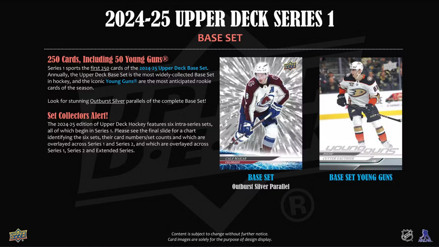 2024/25 Upper Deck Series 1 Hockey Tin