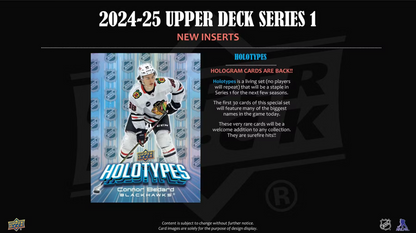 2024/25 Upper Deck Series 1 Hockey Tin