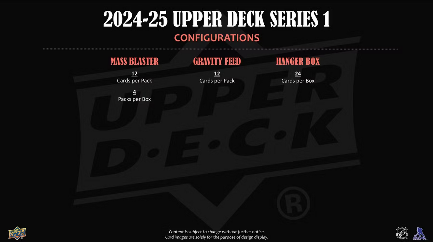 2024/25 Upper Deck Series 1 Hockey Tin