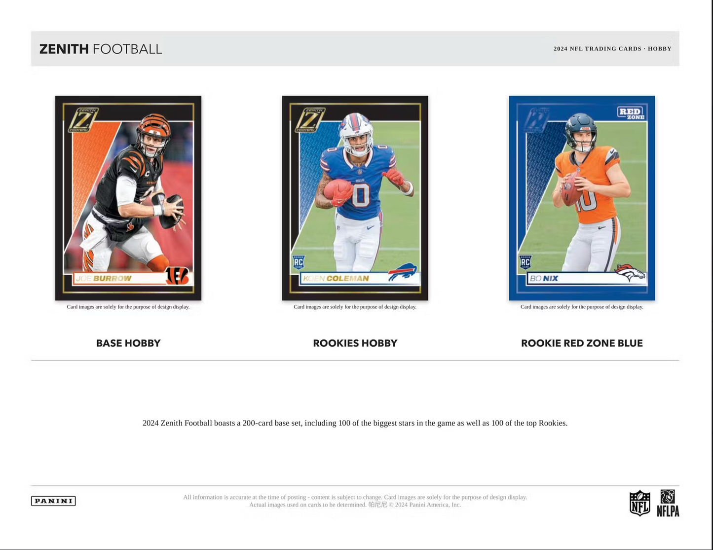 2024 Panini Zenith Hobby Box
