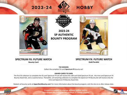 2023-24 Upper Deck SP Authentic Hockey Hobby Box