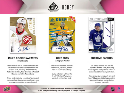 2023-24 Upper Deck SP Game Used Hockey Hobby Box