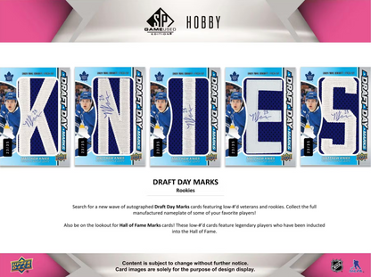 2023-24 Upper Deck SP Game Used Hockey Hobby Box
