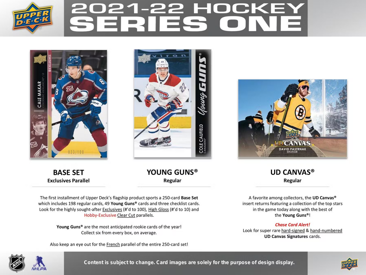 2021-22 Upper Deck Series 1 Hockey Hobby Box