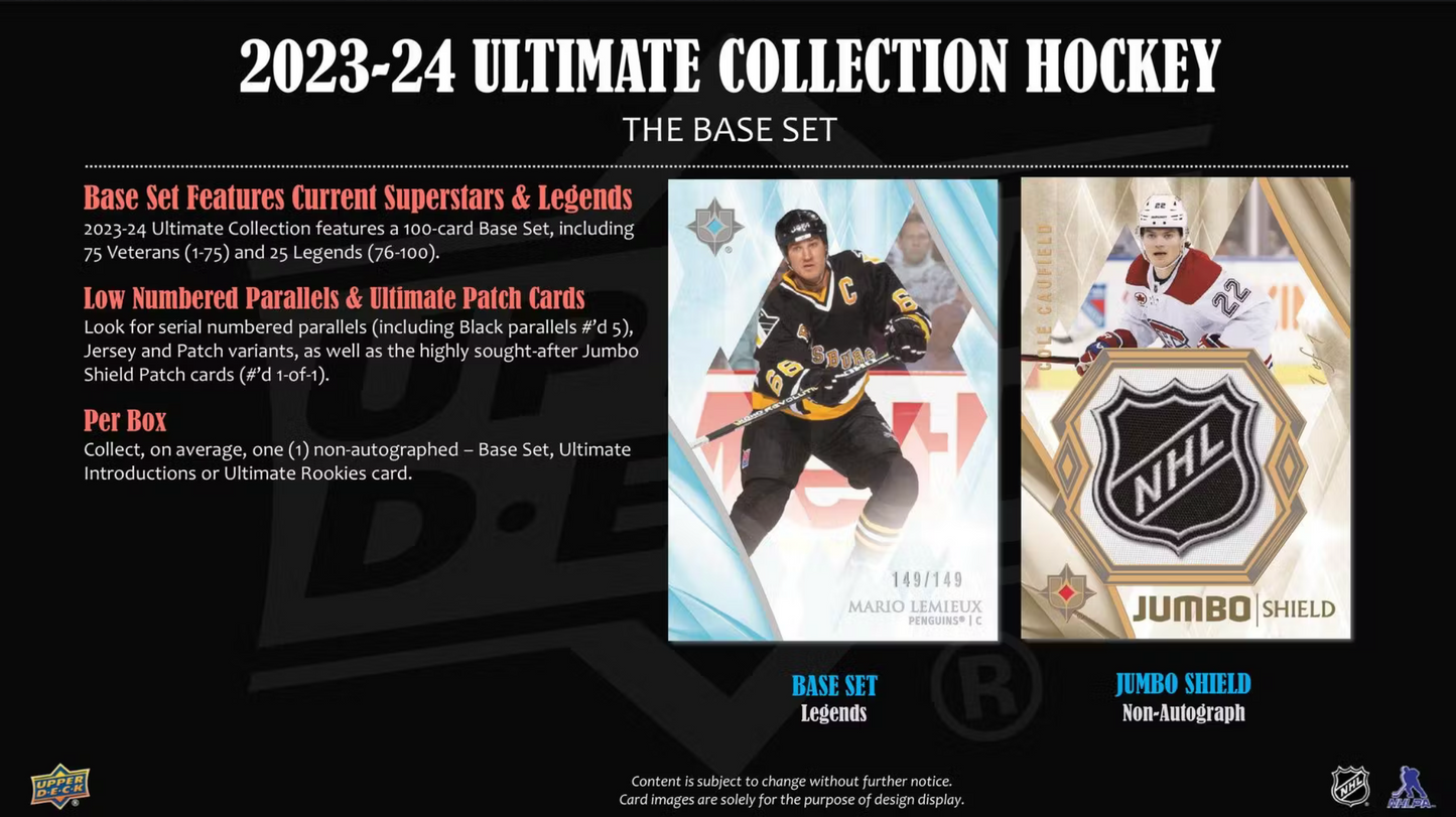 2023-24 Upper Deck Ultimate Collection Hockey Hobby Box
