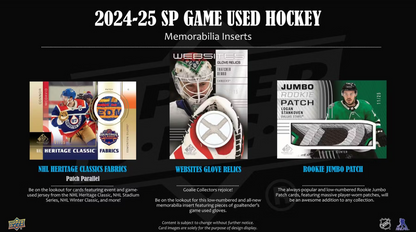 2024-25 Upper Deck SP Game Used Hockey Hobby Box