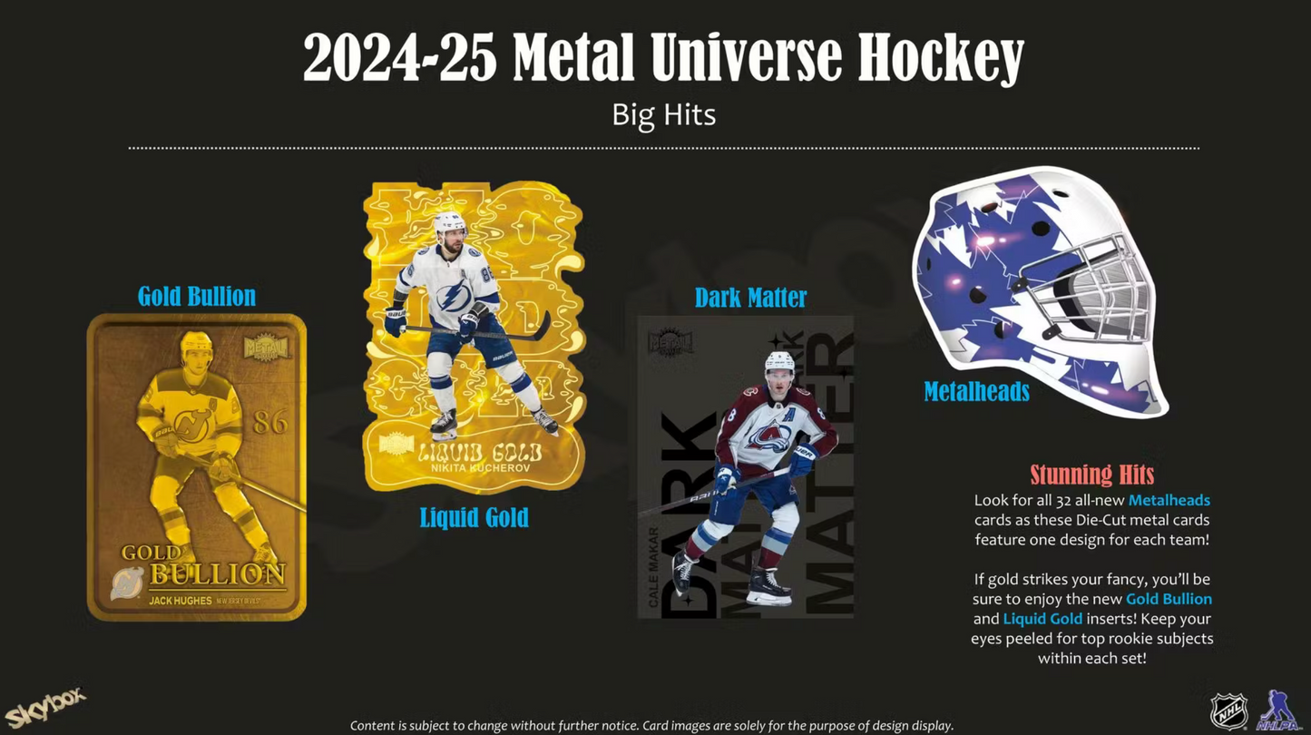 2024-25 Upper Deck Skybox Metal Universe Hockey Hobby Box