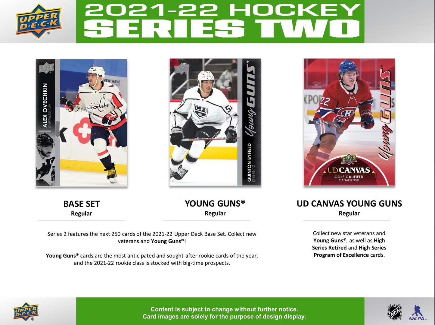 2021/22 Upper Deck Series 2 Hockey Tin