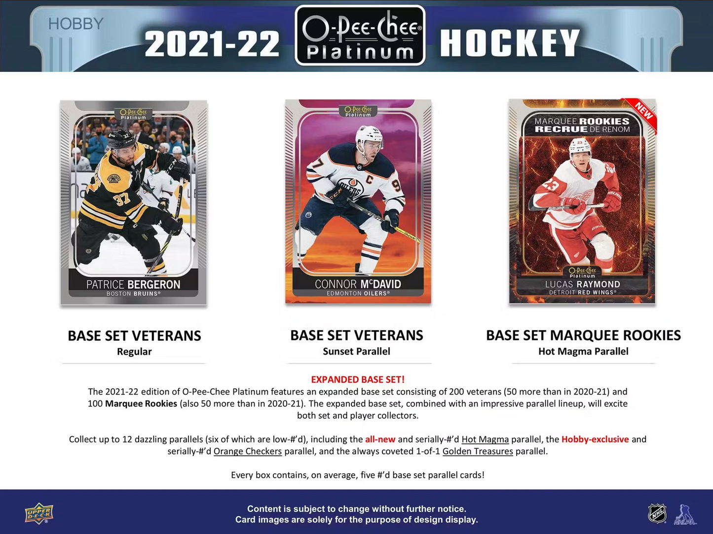 2021/22 Upper Deck O-Pee-Chee Platinum Hockey Hobby Box