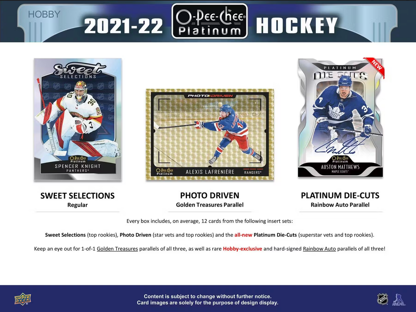 2021/22 Upper Deck O-Pee-Chee Platinum Hockey Hobby Box