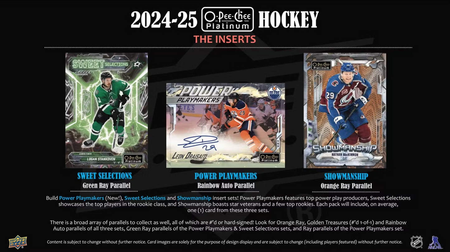 2024/25 Upper Deck O-Pee-Chee Platinum Hockey Hobby Box