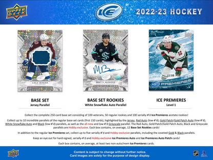 2022/23 Upper Deck Ice Hockey Hobby Box