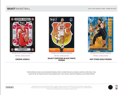 2024-25 Panini NBA Select Basketball Trading Card Hobby Blaster Box