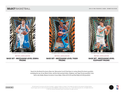 2024-25 Panini NBA Select Basketball Trading Card Hobby Blaster Box