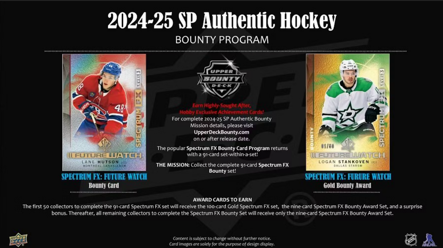 2024-25 Upper Deck SP Authentic Hobby Box