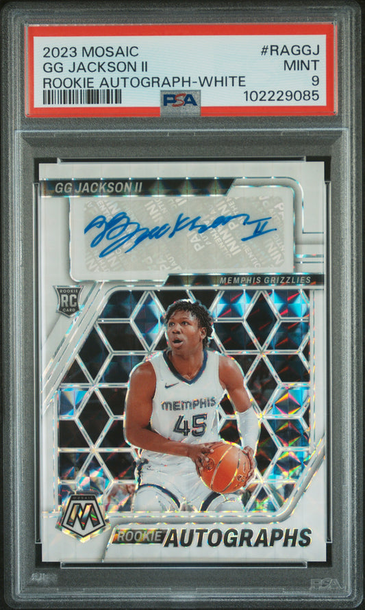 2023 MOSAIC GG JACKSON II ROOKIE AUTOGRAPH WHITE 07/25 PSA 9