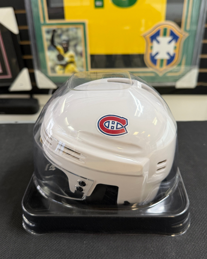 Cole Caufield Autographed Authentic Replica NHL Mini Helmet FANATICS COA